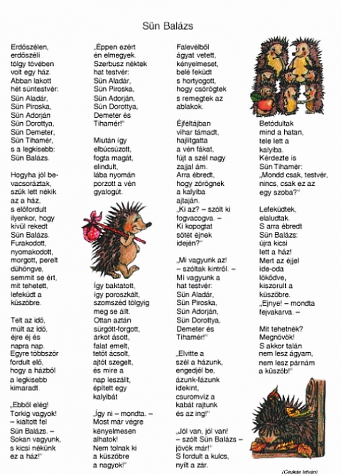Sün Balázs ládikó és sámli  + ajándék vers -  - Meska.hu