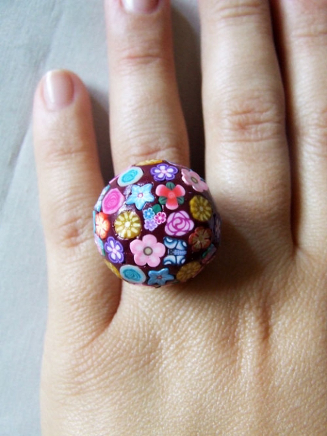 Millefiori gyűrű - - Meska.hu Millefiori gyűrű - - Meska.hu