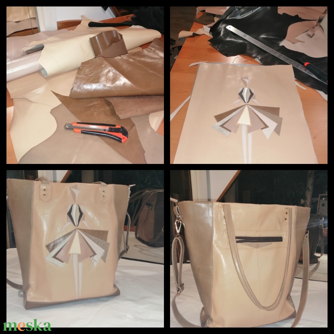 Női táska    Balerina  - táska & tok - kézitáska & válltáska - nagy pakolós táska - Meska.hu