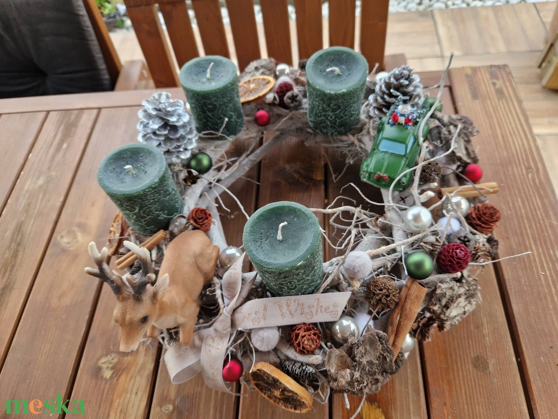 Őziks natúr adventi koszorú - karácsony - adventi díszek - adventi koszorú - Meska.hu Őziks natúr adventi koszorú - karácsony - adventi díszek - adventi koszorú - Meska.hu