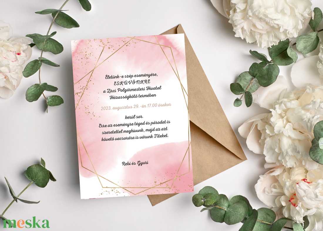 Rosegold esküvői meghívó, többféle grafikával - esküvő - meghívó & kártya - meghívó - Meska.hu Rosegold esküvői meghívó, többféle grafikával - esküvő - meghívó & kártya - meghívó - Meska.hu