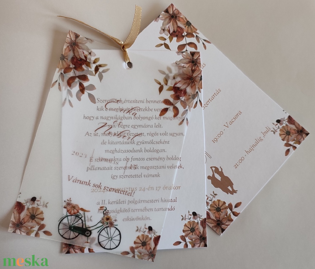 Pausz esküvői meghívó , szatén szalaggal - esküvő - meghívó & kártya - meghívó - Meska.hu Pausz esküvői meghívó , szatén szalaggal - esküvő - meghívó & kártya - meghívó - Meska.hu