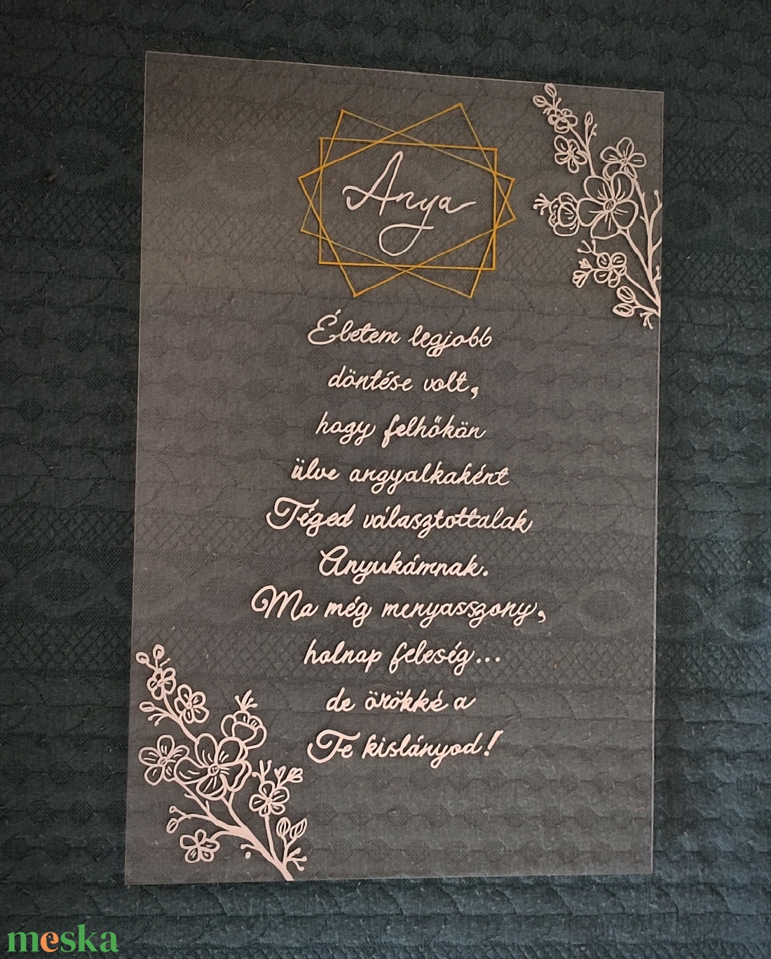 Plexi szülőköszöntő vagy dekorációs tábla,többféle , bármilyen színben - esküvő - emlék & ajándék - szülőköszöntő ajándék - Meska.hu Plexi szülőköszöntő vagy dekorációs tábla,többféle , bármilyen színben - esküvő - emlék & ajándék - szülőköszöntő ajándék - Meska.hu