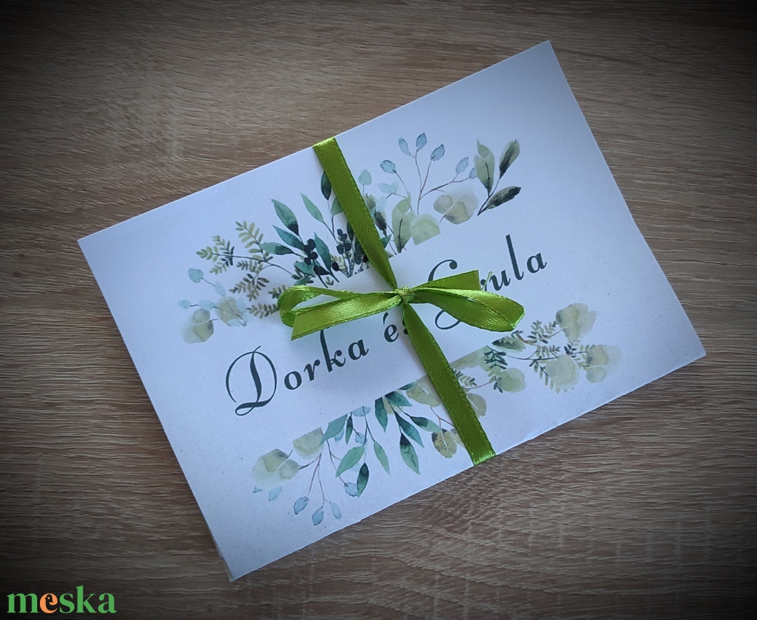 Greenery, zöld esküvői harmónika hajtogatott meghívó - esküvő - meghívó & kártya - meghívó - Meska.hu Greenery, zöld esküvői harmónika hajtogatott meghívó - esküvő - meghívó & kártya - meghívó - Meska.hu