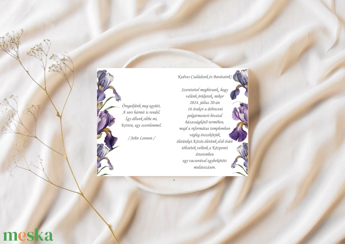 Orchidea, lila esküvői meghívó - esküvő - meghívó & kártya - meghívó - Meska.hu Orchidea, lila esküvői meghívó - esküvő - meghívó & kártya - meghívó - Meska.hu