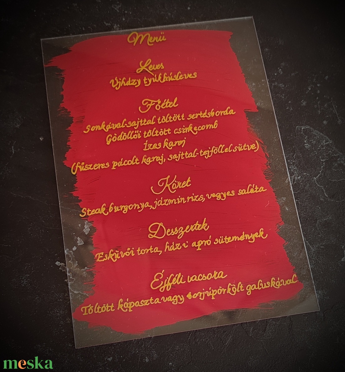 Plexi menülap, itallap esküvőre ( átlátszó vagy háttérfestéssel ) - esküvő - dekoráció - tábla & jelzés - Meska.hu Plexi menülap, itallap esküvőre ( átlátszó vagy háttérfestéssel ) - esküvő - dekoráció - tábla & jelzés - Meska.hu