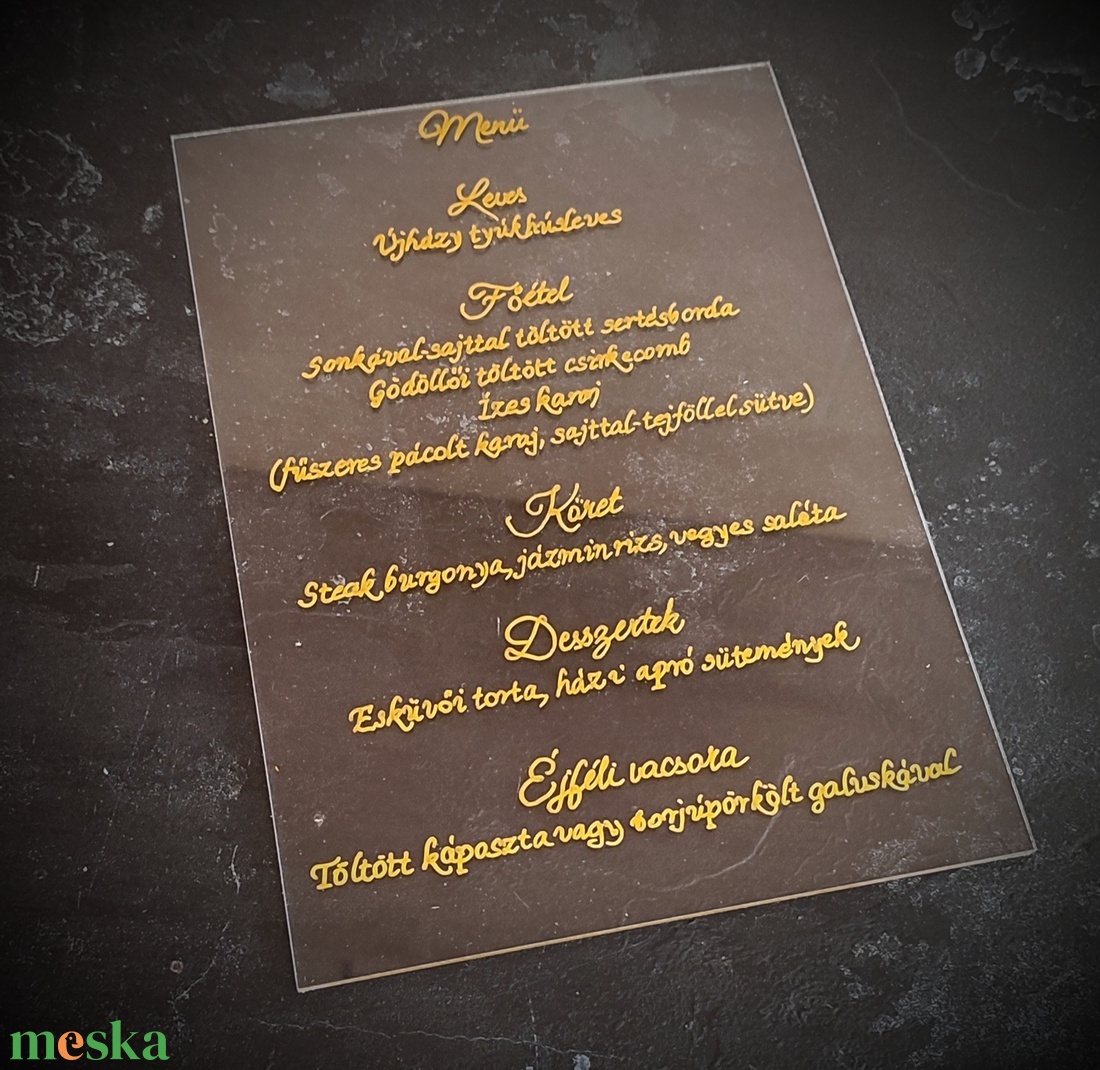 Plexi menülap, itallap esküvőre ( átlátszó vagy háttérfestéssel ) - esküvő - dekoráció - tábla & jelzés - Meska.hu Plexi menülap, itallap esküvőre ( átlátszó vagy háttérfestéssel ) - esküvő - dekoráció - tábla & jelzés - Meska.hu