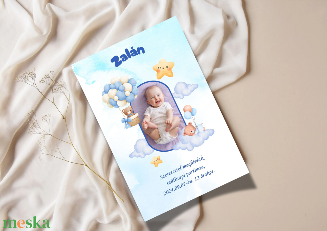 Egyedi fényképes szülinapi meghívó (kisfiú) - otthon & életmód - papír, írószer - ajándékozás kellékei - meghívó - Meska.hu Egyedi fényképes szülinapi meghívó (kisfiú) - otthon & életmód - papír, írószer - ajándékozás kellékei - meghívó - Meska.hu