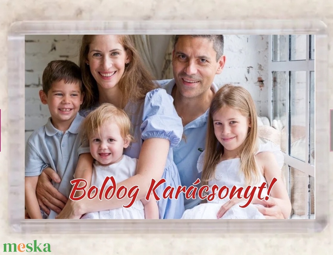 Nagy egyedi fényképes hűtőmágnes, bármilyen alkalomra  - otthon & életmód - konyhafelszerelés, tálalás - konyhai dekoráció - hűtőmágnes - Meska.hu