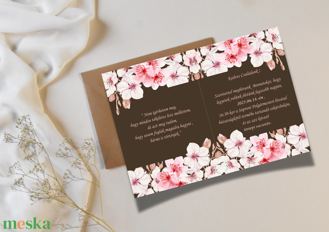 Cseresznyevirág-blossom esküvői meghívó többféle kivitelben - esküvő - meghívó & kártya - meghívó - Meska.hu Cseresznyevirág-blossom esküvői meghívó többféle kivitelben - esküvő - meghívó & kártya - meghívó - Meska.hu