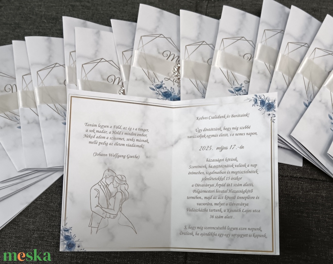 Esküvői meghívó szatén szalaggal és gyönggyel díszítve, többféle - esküvő - meghívó & kártya - meghívó - Meska.hu Esküvői meghívó szatén szalaggal és gyönggyel díszítve, többféle - esküvő - meghívó & kártya - meghívó - Meska.hu