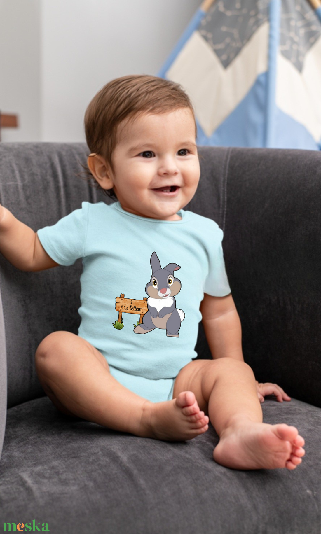 Egyedi tervezésű  1 éves lettem, első szülinapi body ,azonnal készletről - baba - mama - babaruházat - baba body - Meska.hu