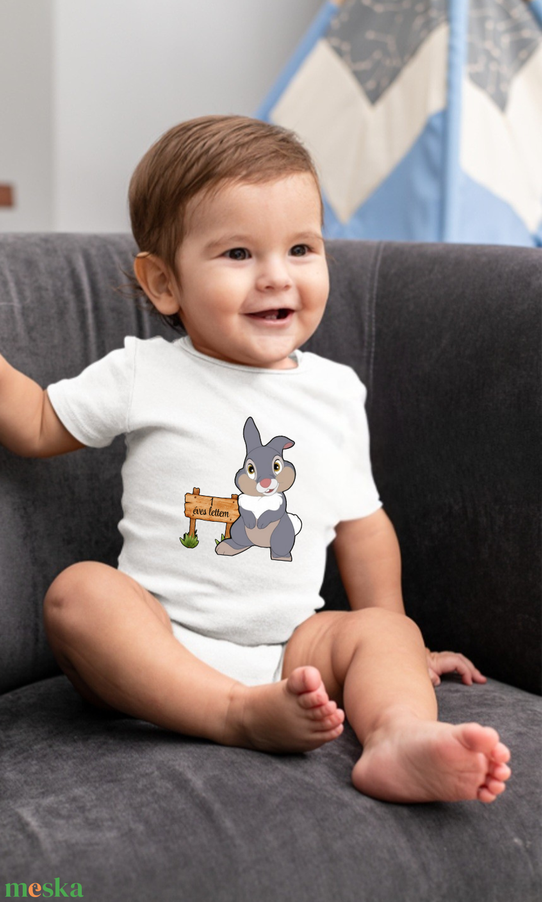 Egyedi tervezésű  1 éves lettem, első szülinapi body ,azonnal készletről - baba - mama - babaruházat - baba body - Meska.hu