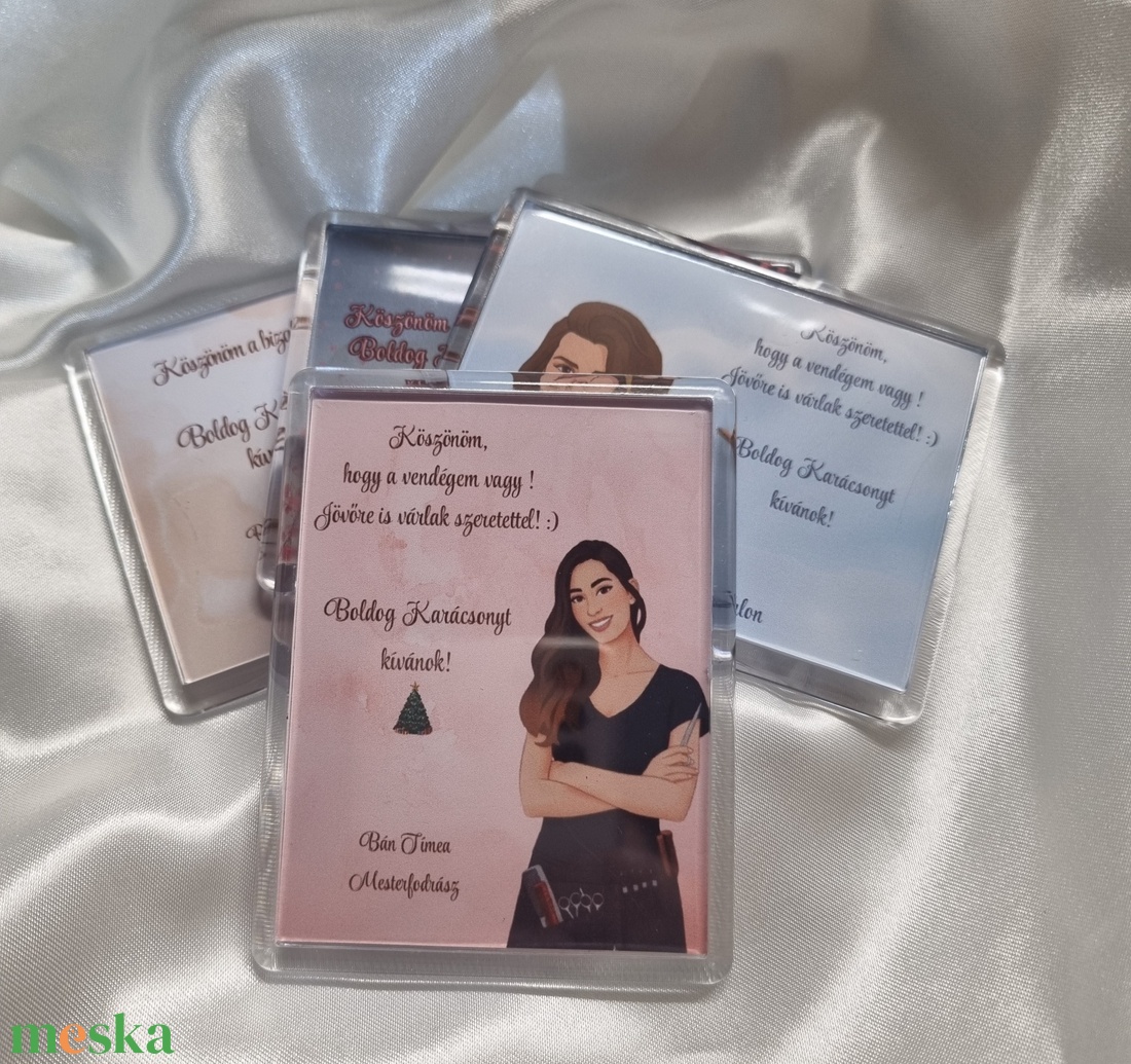 Vendégajándék- fodrász saját fotó alapján  - otthon & életmód - konyhafelszerelés, tálalás - konyhai dekoráció - hűtőmágnes - Meska.hu