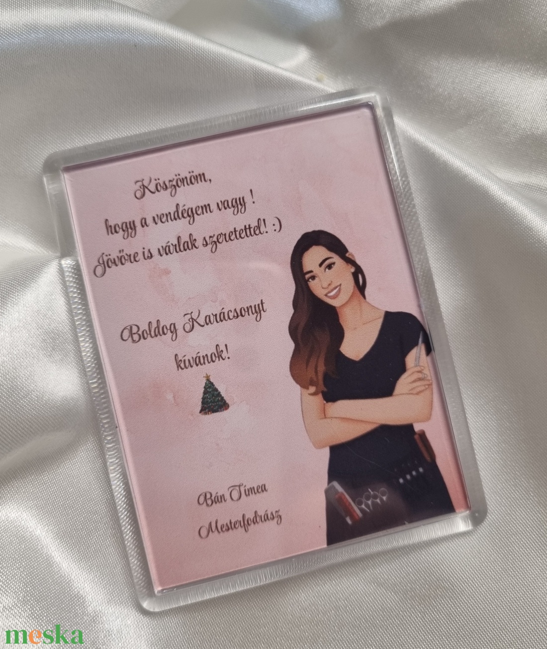 Vendégajándék- fodrász saját fotó alapján  - otthon & életmód - konyhafelszerelés, tálalás - konyhai dekoráció - hűtőmágnes - Meska.hu