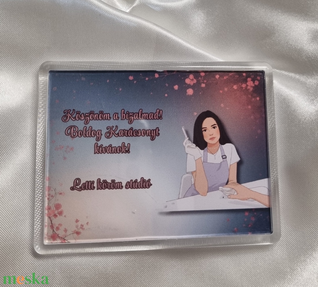 Vendégajándék- körmös saját fotó alapján  - otthon & életmód - konyhafelszerelés, tálalás - konyhai dekoráció - hűtőmágnes - Meska.hu