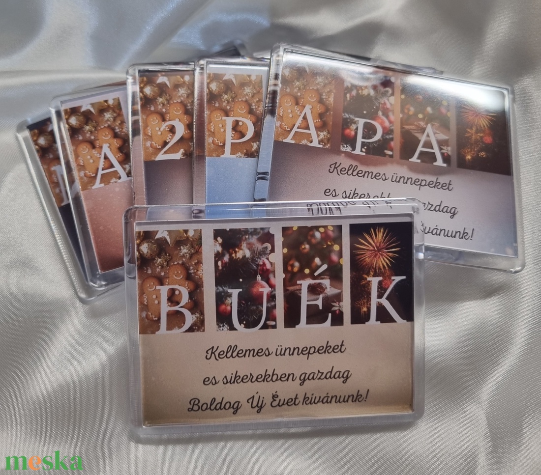 Karácsonyi hűtőmágnes BUÉK - otthon & életmód - konyhafelszerelés, tálalás - konyhai dekoráció - hűtőmágnes - Meska.hu