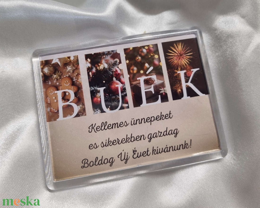 Karácsonyi hűtőmágnes BUÉK - otthon & életmód - konyhafelszerelés, tálalás - konyhai dekoráció - hűtőmágnes - Meska.hu