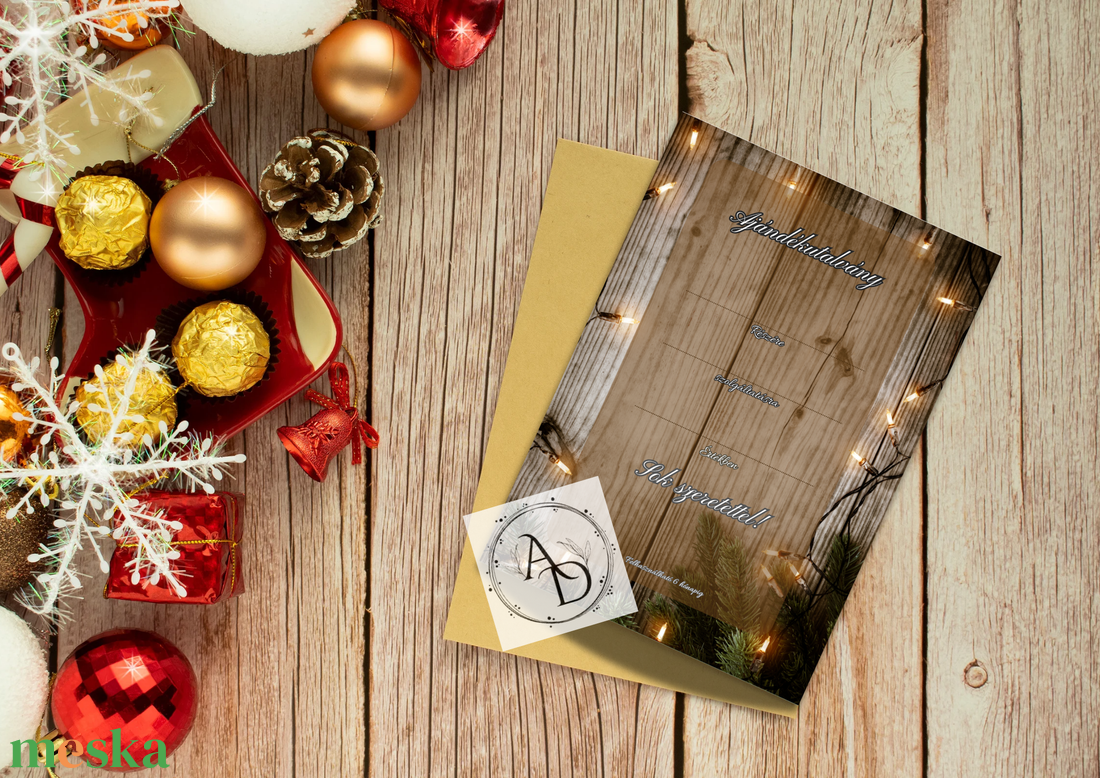 Masszőr, kozmetikus, pillás, pedikűrös, körmös,fodrász, szépségipari szolgáltató ajándékutalvány karácsonyi 4 - otthon & életmód - papír, írószer - ajándékozás kellékei - ajándékkísérő - Meska.hu