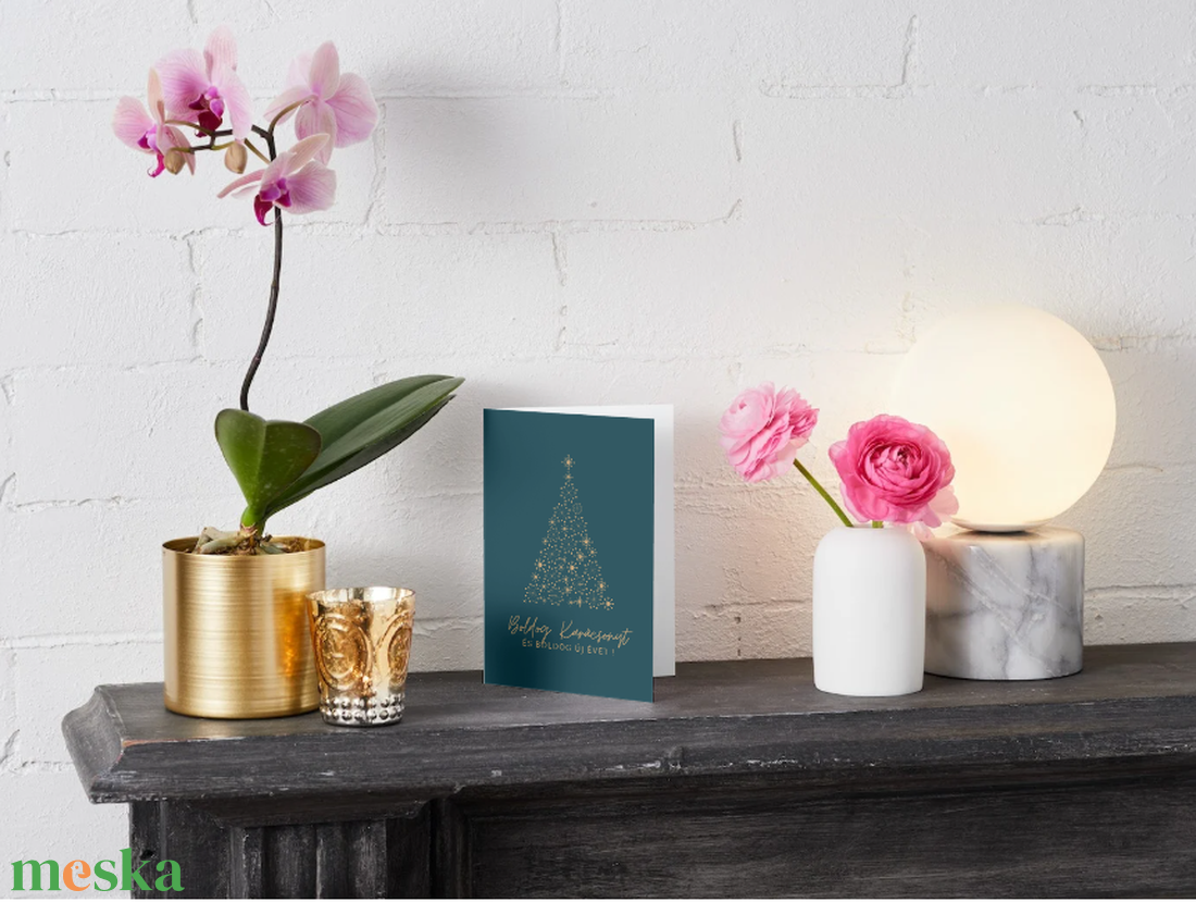 Egyedi kézzel készített karácsonyi képeslap - karácsony - karácsonyi ajándékozás - karácsonyi képeslap, üdvözlőlap, ajándékkísérő - Meska.hu