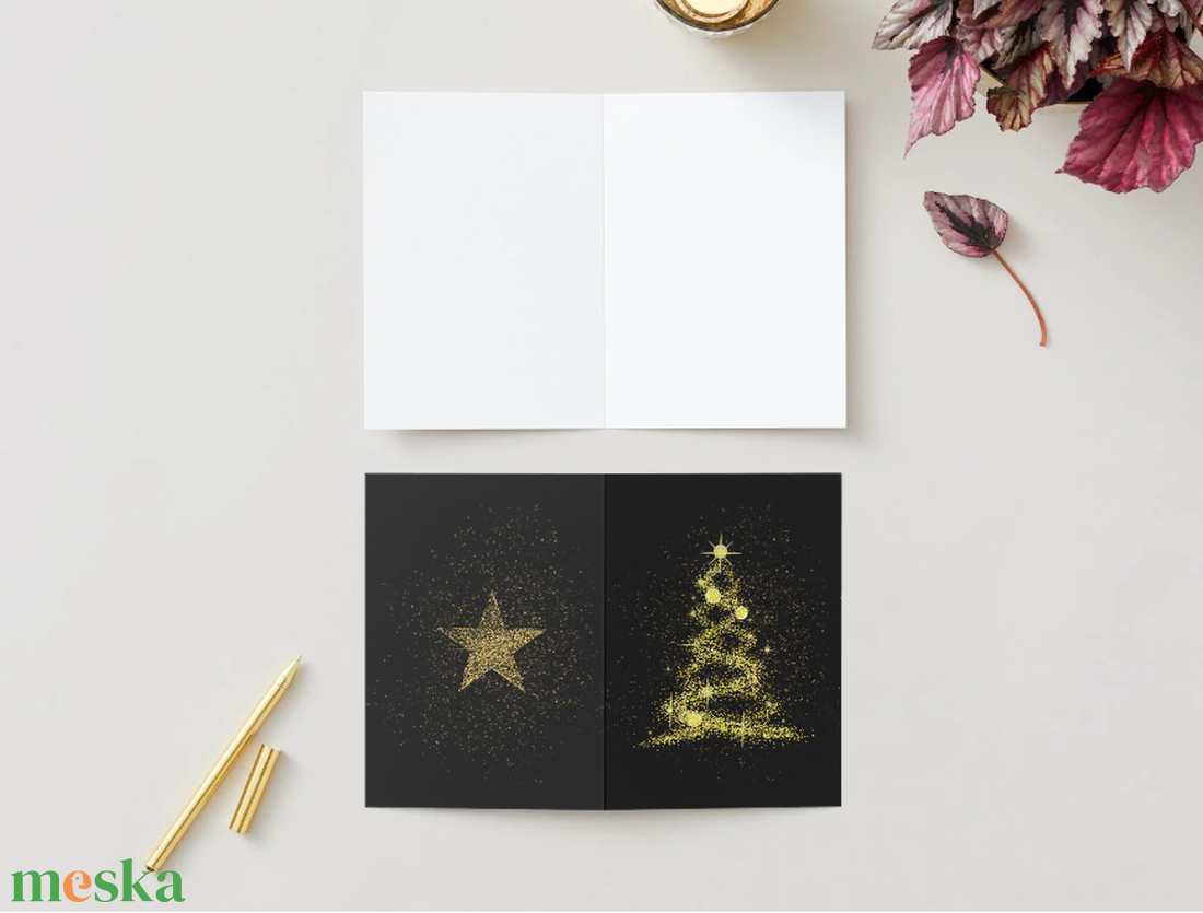 Egyedi kézzel készített karácsonyi képeslap - karácsony - karácsonyi ajándékozás - karácsonyi képeslap, üdvözlőlap, ajándékkísérő - Meska.hu