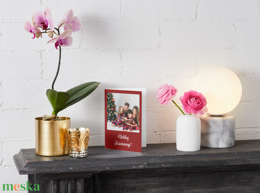 Egyedi kézzel készített karácsonyi képeslap saját fotóval - karácsony - karácsonyi ajándékozás - karácsonyi képeslap, üdvözlőlap, ajándékkísérő - Meska.hu