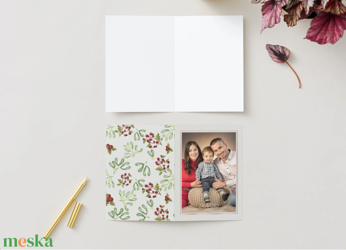 Egyedi kézzel készített karácsonyi képeslap saját fotóval - karácsony - karácsonyi ajándékozás - karácsonyi képeslap, üdvözlőlap, ajándékkísérő - Meska.hu