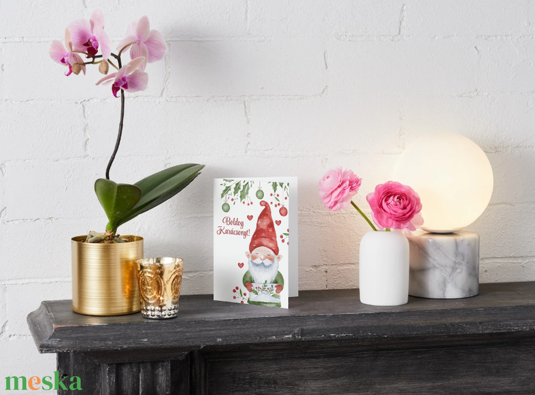 Egyedi kézzel készített karácsonyi képeslap - karácsony - karácsonyi ajándékozás - karácsonyi képeslap, üdvözlőlap, ajándékkísérő - Meska.hu