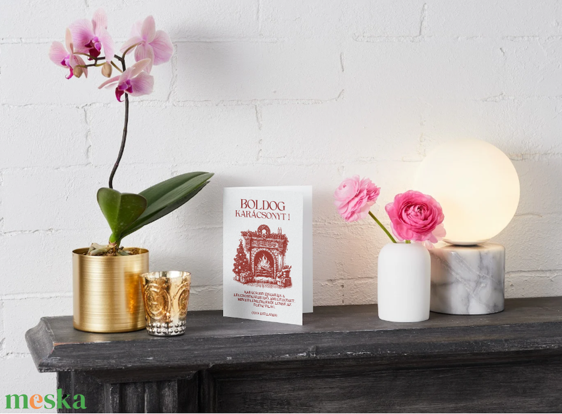 Egyedi kézzel készített karácsonyi képeslap - karácsony - karácsonyi ajándékozás - karácsonyi képeslap, üdvözlőlap, ajándékkísérő - Meska.hu