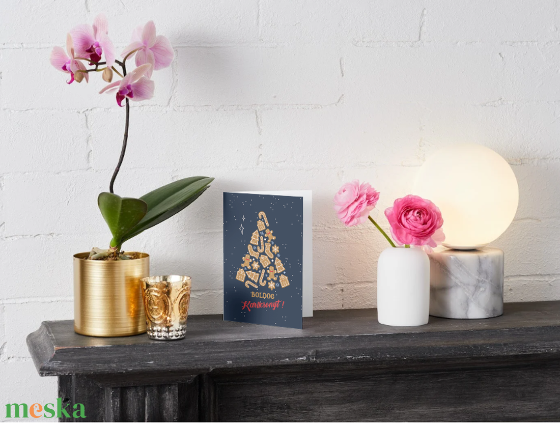 Egyedi kézzel készített karácsonyi képeslap - karácsony - karácsonyi ajándékozás - karácsonyi képeslap, üdvözlőlap, ajándékkísérő - Meska.hu