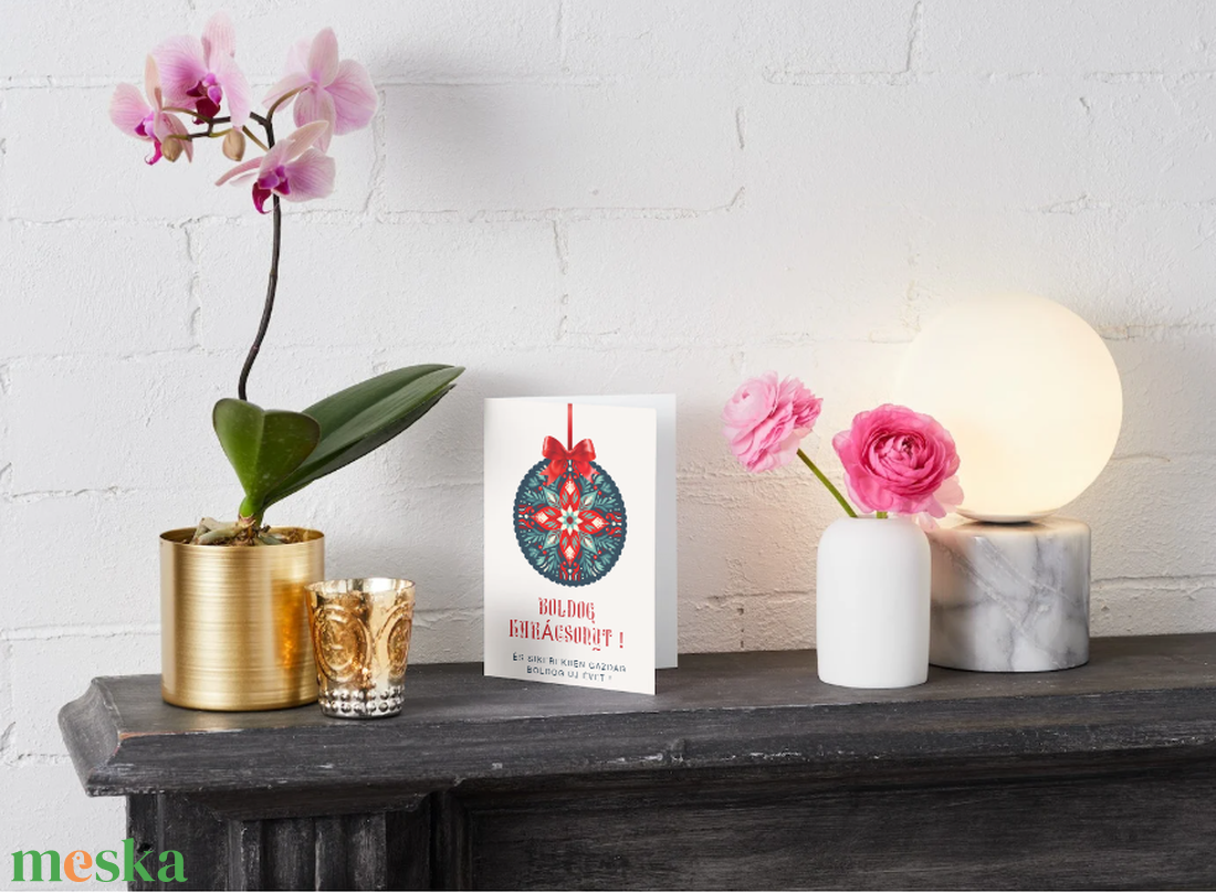 Egyedi kézzel készített karácsonyi képeslap - karácsony - karácsonyi ajándékozás - karácsonyi képeslap, üdvözlőlap, ajándékkísérő - Meska.hu