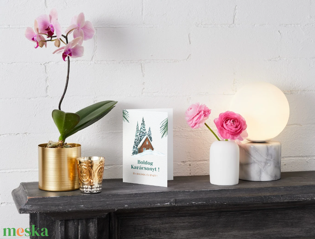 Egyedi kézzel készített karácsonyi képeslap - karácsony - karácsonyi ajándékozás - karácsonyi képeslap, üdvözlőlap, ajándékkísérő - Meska.hu