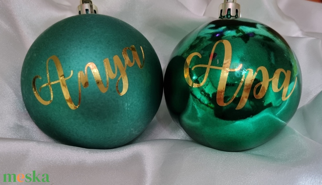 Egyedi feliratos karácsonyfadísz,  karácsonyi gömb , díszgömb - karácsony - karácsonyi lakásdekoráció - karácsonyfadíszek - Meska.hu