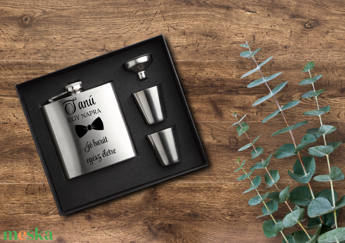 Tanú EGY NAPRA laposüveg szett , flaska szett tanú felk�rő - esküvő - meghívó & kártya - tanú felkérő - Meska.hu