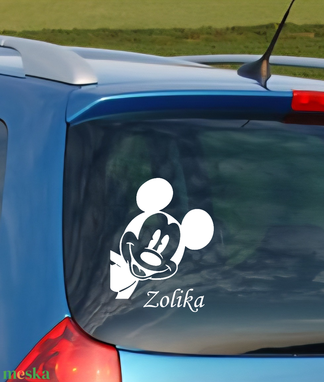 Egyedi autómatrica Mickey Disney névvel - otthon & életmód - autó - autós matrica - Meska.hu