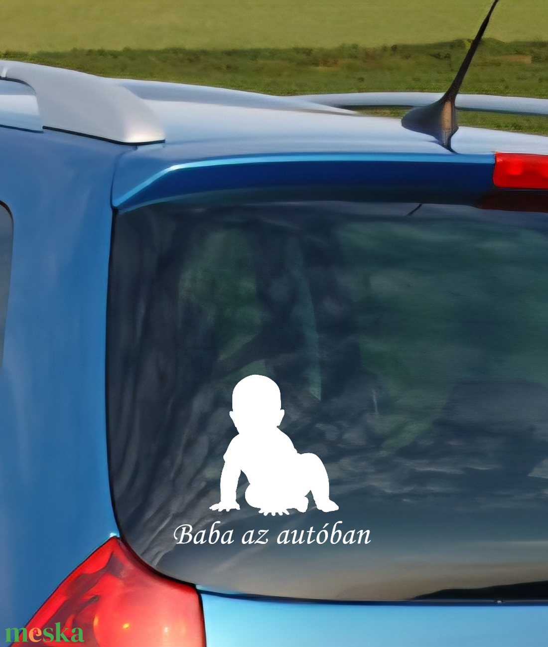 Egyedi autómatrica Baba az autóban névvel is - otthon & életmód - autó - autós matrica - Meska.hu