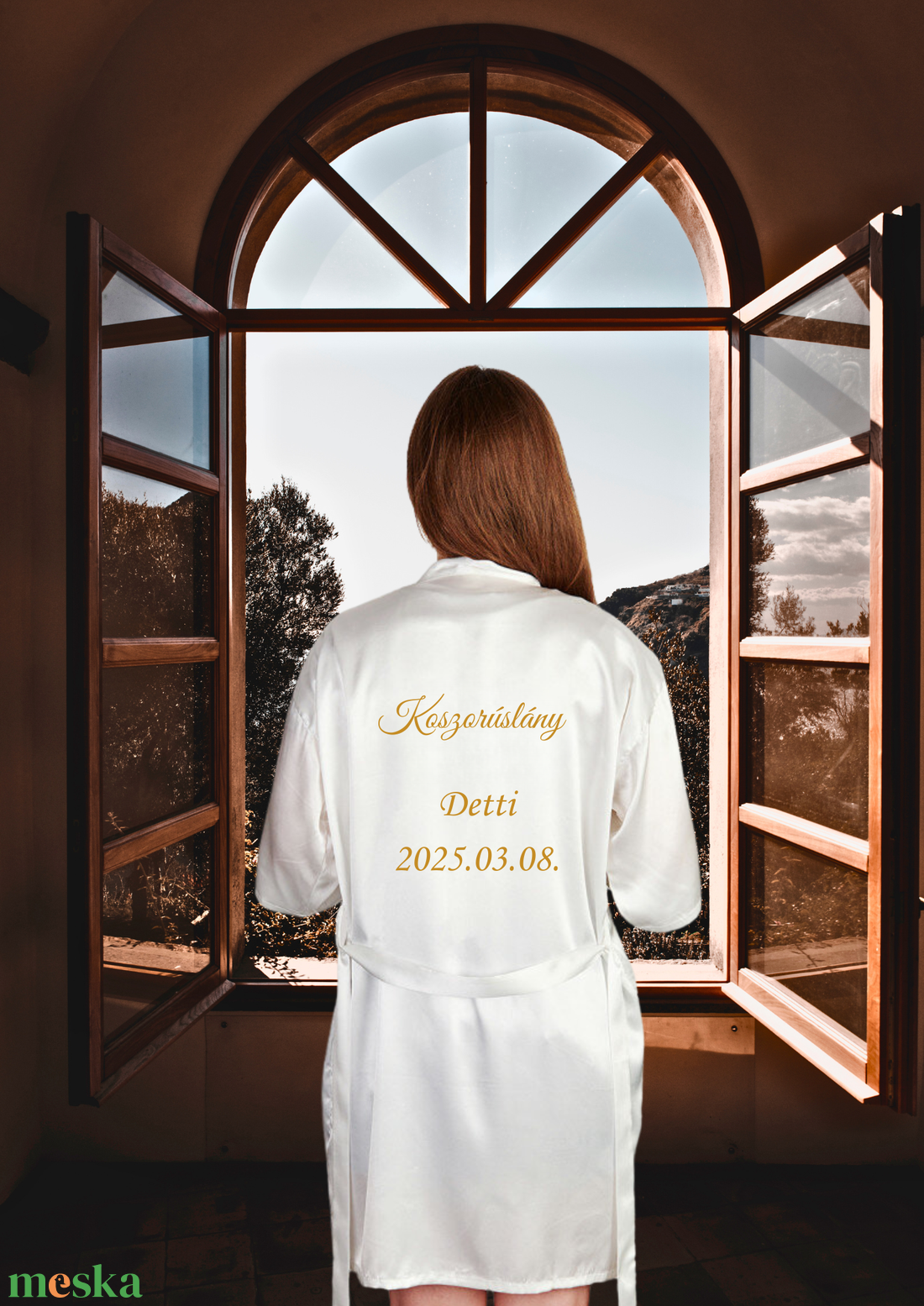 Készülődős esküvői köntös felirat - esküvő - kiegészítők - esküvői köntös - Meska.hu