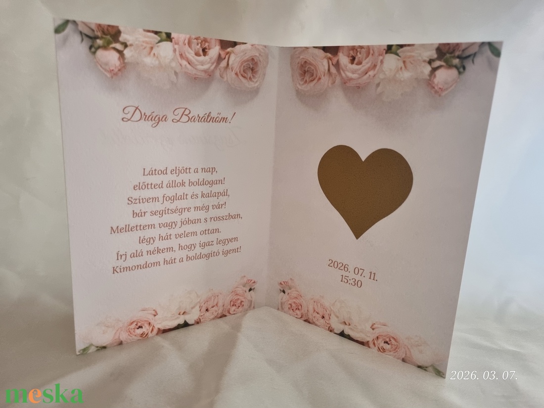 Kaparós tanúfelkérő kártya nyitható kivitelben  - esküvő - meghívó & kártya - tanú felkérő - Meska.hu