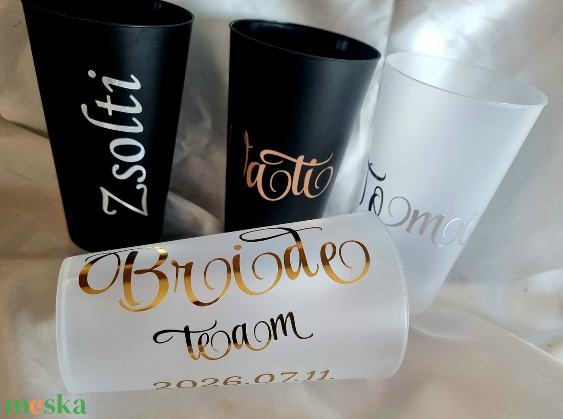 Repohár  névvel , köszönőajándék rendezvénypohár, lánybúcsúra,legénybúcsúra - esküvő - lánybúcsú - Meska.hu