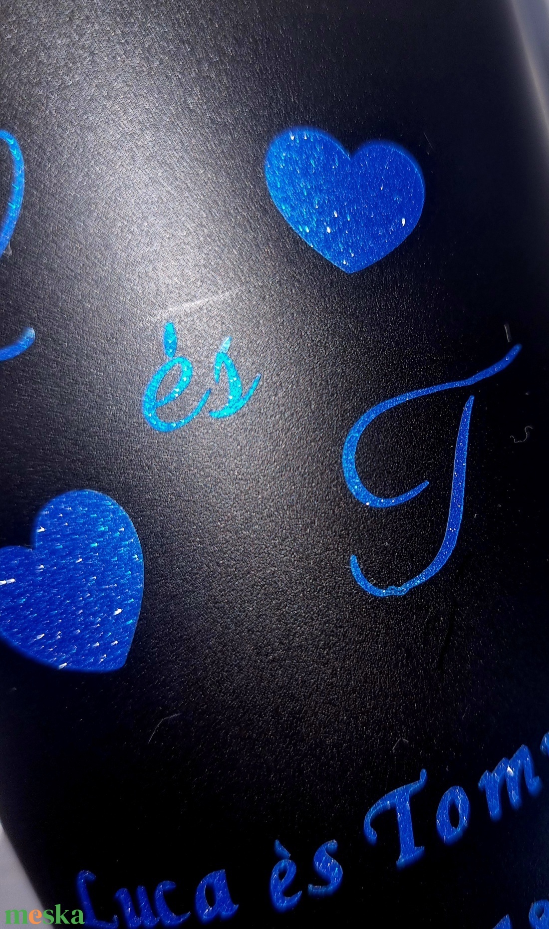 Repohár a pár nevével dátummal és a vendég nevével, köszönőajándék rendezvénypohár - esküvő - emlék & ajándék - köszönőajándék - Meska.hu