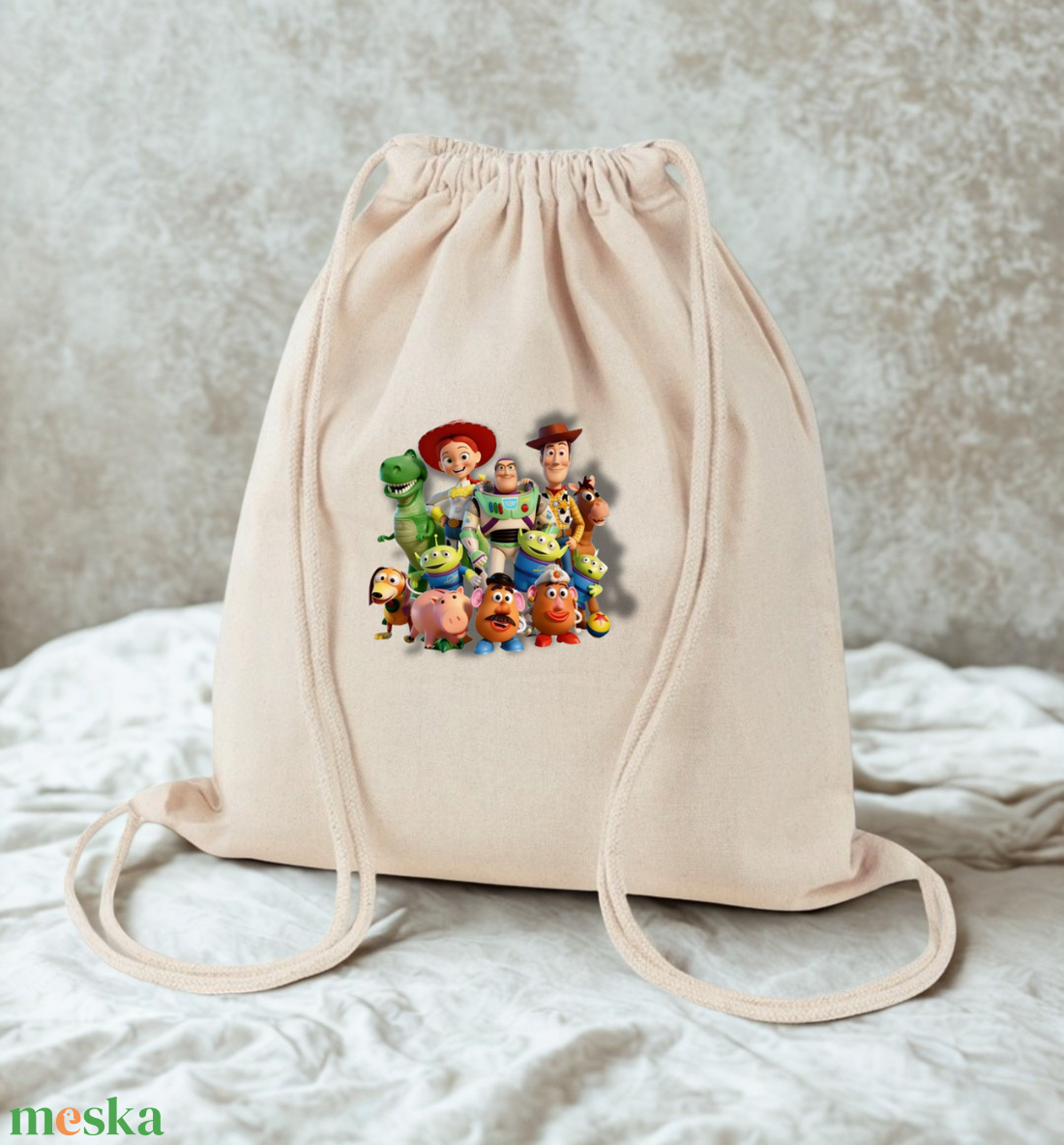 Egyedi tornazsák névvel - Toy Story  - táska & tok - hátizsák - tornazsák, gymbag - Meska.hu