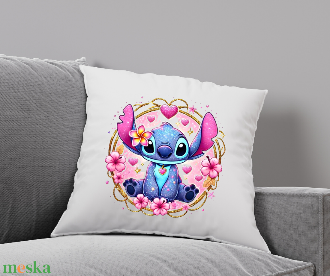 Egyedi párnahuzat vagy párna,saját névvel, felirattal, bármilyen mintával,ajándék minden alkalomra STITCH - baba - mama - babaszoba dekoráció - gyerek díszpárna - Meska.hu