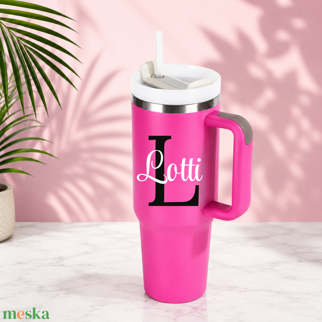 Egyedi kulacs, termosz, tumbler � praktikus és stílusos kiegészítő a mindennapokra monogramos  - otthon & életmód - konyhafelszerelés, tálalás - italos kellékek - termoszok - Meska.hu