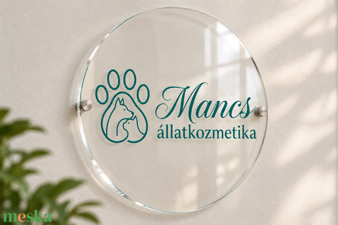 Plexi cégtábla � egyedi logóval, prémium megjelenéssel - otthon & életmód - ház & kert - névtábla - Meska.hu