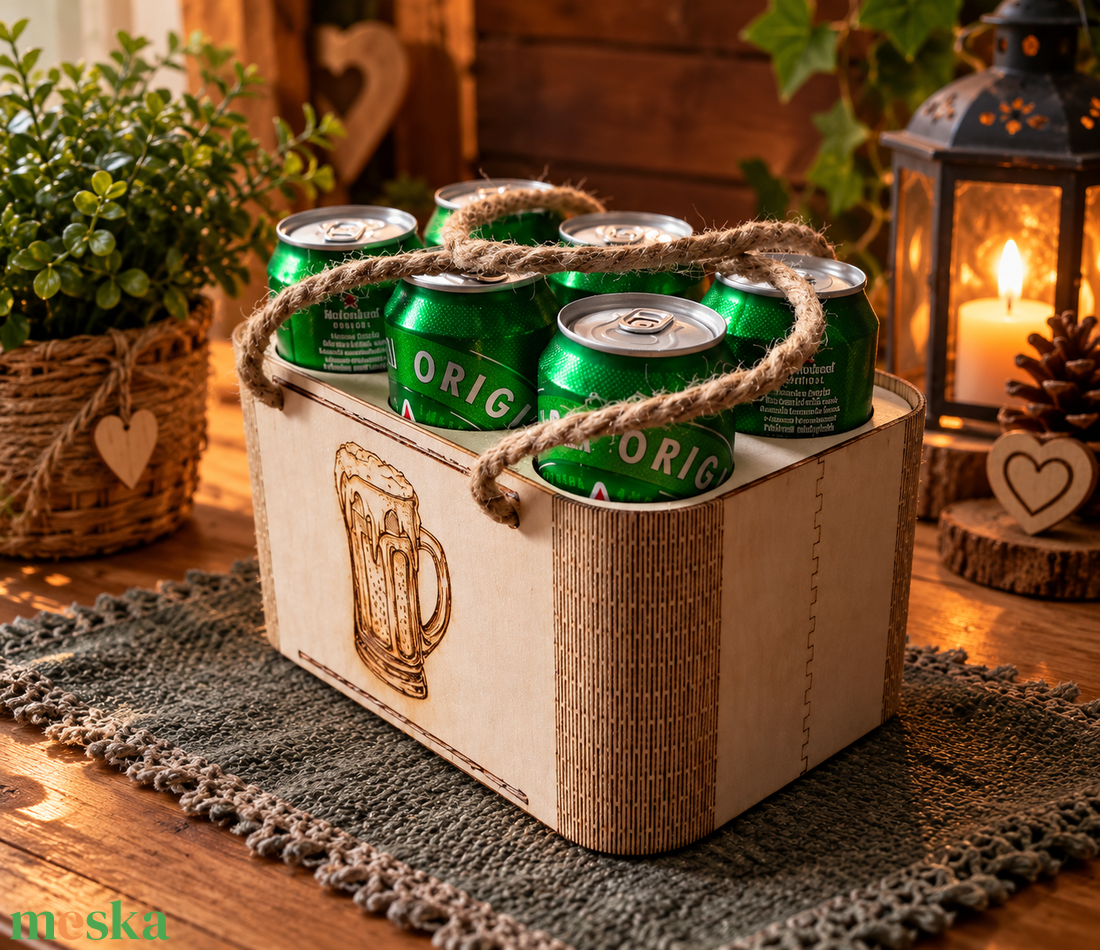 Sörtartó IT01 - otthon & életmód - dekoráció - asztal és polc dekoráció - díszdoboz - Meska.hu