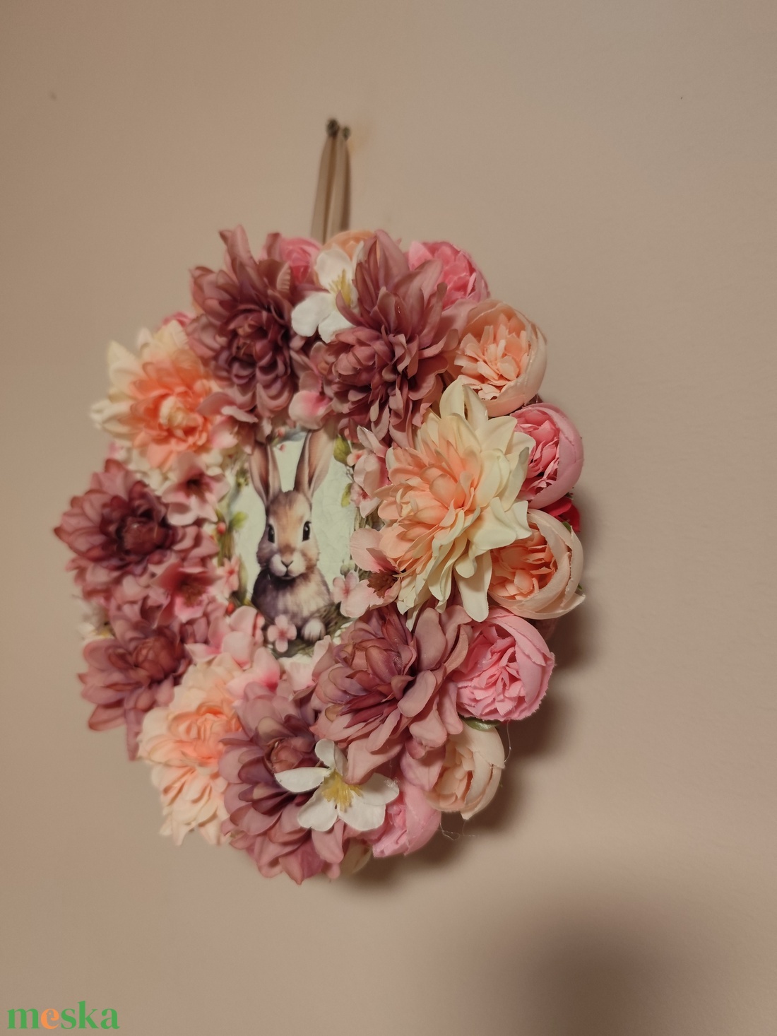 Nyuszis kopogtató  - otthon & életmód - dekoráció - ajtó- és ablak dekoráció - ajtódísz & kopogtató - Meska.hu