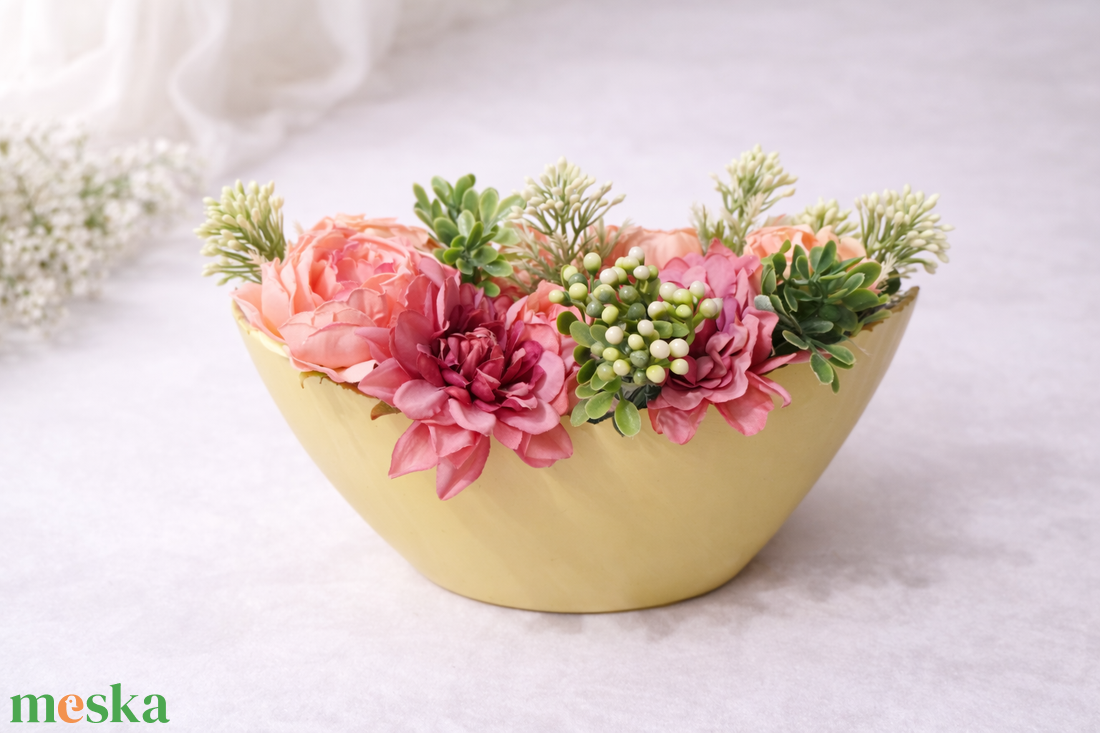 Virág dekoráció  - karácsony - karácsonyi lakásdekoráció - ünnepi asztaldekoráció - Meska.hu