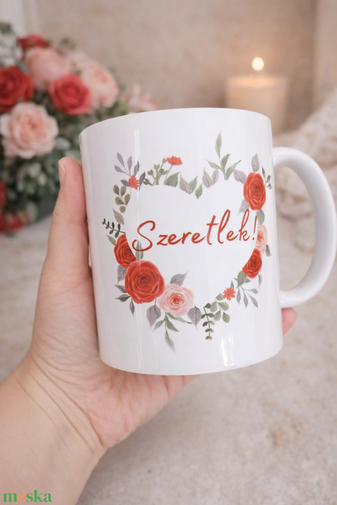 Szeretlek bögre  - otthon & életmód - konyhafelszerelés, tálalás - tálalás - bögre & csésze - Meska.hu