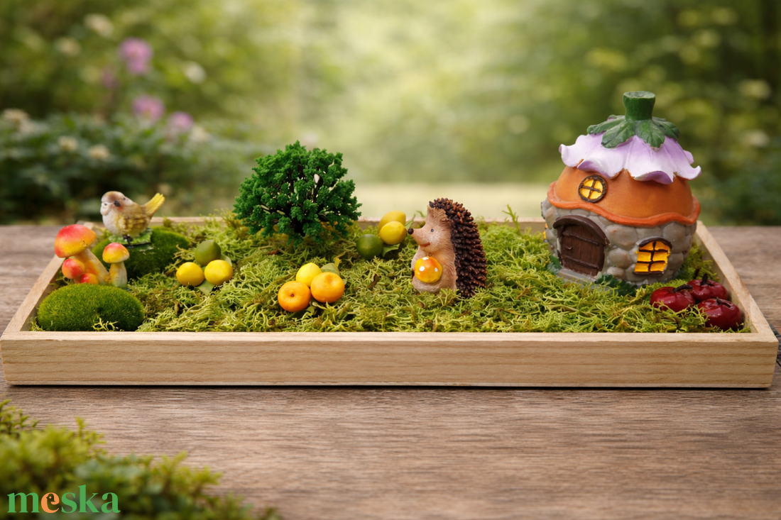 Sünis asztal dekoráció  - karácsony - karácsonyi lakásdekoráció - ünnepi asztaldekoráció - Meska.hu