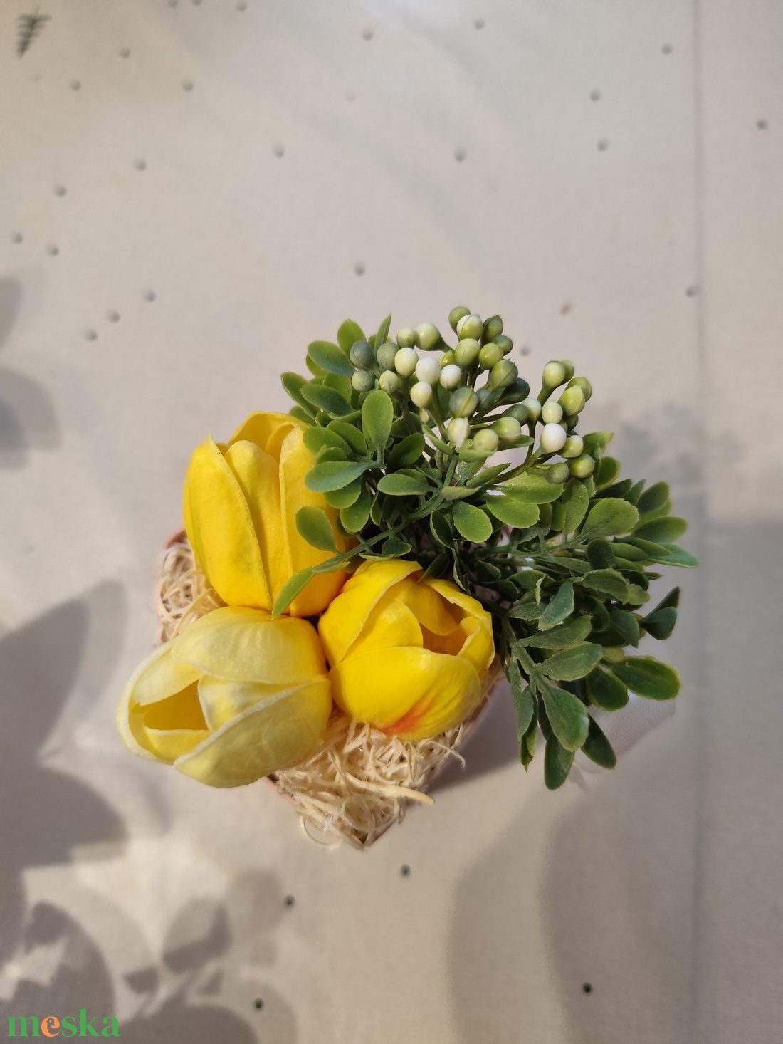 Szív alakú box - otthon & életmód - virágdekoráció - virágok - virágbox - Meska.hu